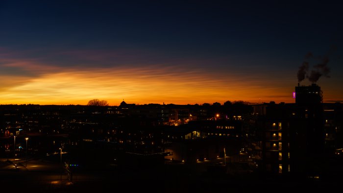 Solnedgång över Karlstad