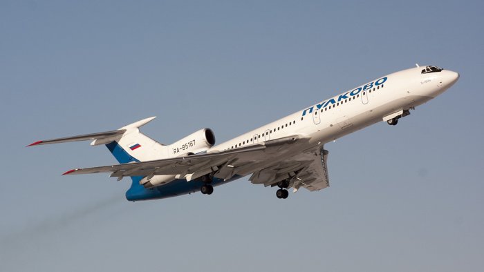 Pulkovo Tu-154M startar från Arlanda